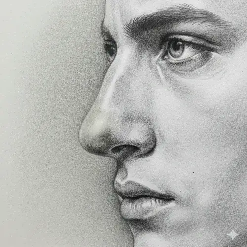 Nariz achatado como exemplo